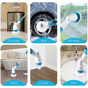 Cepillo de Limpieza para Baño, Manual, con Mango Largo, Giratorio Automático y Telescópico - Product Image 3