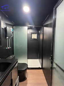 Maisons préfabriquées en conteneurs gris de 20 et 40 pieds pour hôtels et bureaux à domicile - Product Image 5