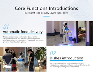 Robot Camarero con IA para Entrega de Alimentos, Venta Caliente 2026, para Restaurantes y Cafeterías, Navegación Automática y Comunicación, Robot Humanoide Amy para Servicio de Comidas - Product Image 4