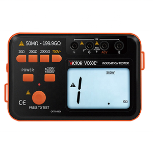 Victor 60E + Kỹ thuật số cách nhiệt Tester sử dụng các dc-vui mừng đầu dò để chuyển đổi DC 12V để DC điện áp cao 2500V/5000V - Product Image 1