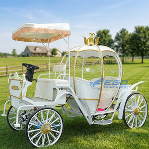 Meilleures ventes : Carrosse citrouille de princesse Cendrillon, carrosse électrique de luxe tiré par des chevaux, en vente directe d'usine en Chine - Product Image 1