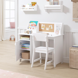 <span class=keywords><strong>Bureau</strong></span> d'étude en bois pour enfants et chaise Table d'école pour enfants avec huche pour ensemble d'étude d'étudiant de 3 à 8 <span class=keywords><strong>ans</strong></span> - Product Image 4