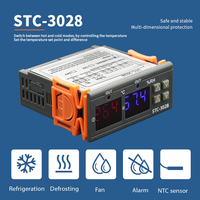 Contrôleur de température et d'humidité à affichage numérique intelligent Stc-3028 Température et humidité d'élevage