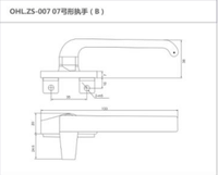 Poignée de porte directe usine pour fenêtre à battant, fournisseur chinois, poignée de porte de haute qualité, vente en gros, matériaux plastique et acier