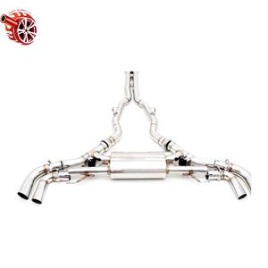 <span class=keywords><strong>BMW</strong></span> X5 3.0T 45E Tambour unique hybride en acier inoxydable avec doubles soupapes et <span class=keywords><strong>quatre</strong></span> sorties aux extrémités centrale et arrière - Product Image 3