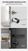 Serrure cylindrique intelligente Sinovo TT Lock, pièces réglables, serrure cylindrique électronique à code numérique pour portes en bois et en métal