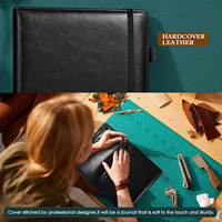 Carnet de planification professionnel en cuir PU multicolore, promotion en gros à prix réduit, avec porte-stylo et logo personnalisé