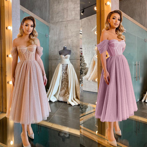 2025 fille tempérament paillettes princesse <span class=keywords><strong>mi</strong></span>-longueur à la mode fête robes élégantes femmes soirée - Product Image 1