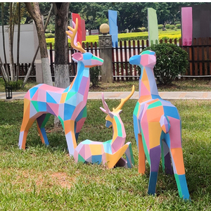 Điêu Khắc Thỏ Ngoài Trời Thiết Kế Nhà Máy Điêu Khắc Động Vật Nghệ Thuật Để Trang Trí Vườn Thú - Product Image 5