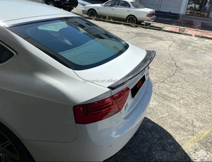Aile arrière de coffre en Fiber de carbone véritable de Style B pour <span class=keywords><strong>Audi</strong></span> A5 <span class=keywords><strong>S5</strong></span> B8 B8.5 <span class=keywords><strong>coupé</strong></span> berline 4 portes aileron arrière Bodykit 08-16 - Product Image 6