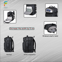 Sac à dos de voyage de grande capacité pour ordinateur portable Compartiment caché Sac à dos Étanche Chargement Usb Homme d'affaires