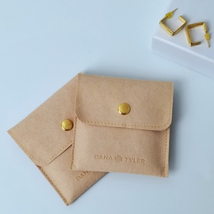 Almohadilla de microfibra personalizada al por mayor para insertar en sobres de joyería, para collares, pulseras y bolsas de joyería, con logotipo personalizado - Product Image 2