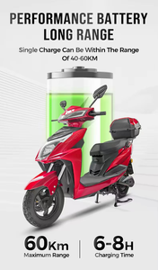 Cyclomoteur électrique adulte haute vitesse 1500w 60v cadre en acier E moto avec frein à disque <span class=keywords><strong>2</strong></span> places mobilité vélo électrique moto - Product Image 4