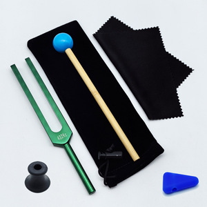 Juego de Diapasones de Chakra de 10 Colores y 432Hz, de Aleación de Aluminio, para Sanación Sonora, con Martillo de Madera, Bola de Goma y Silicona, Venta al Por Mayor - Product Image 3