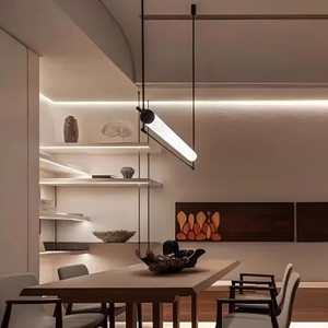 โคมไฟระย้า LED แบบเส้นตรง รุ่น 0227 แบบหลายหัว สำหรับตกแต่งบ้าน ห้องครัว ห้องรับประทานอาหาร - Product Image 3