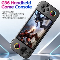 Nouvelle console de jeu portable rétro G36, écran couleur HD de 4,5 pouces, 23+ émulateurs intégrés, lecteur de jeux portable