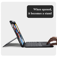 IPad kalem için arka aydınlatmalı Tablet kılıfı kapak folyo ile iPad için Viral trend klavye Touchpad