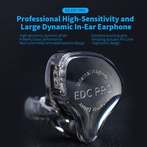 Écouteurs filaires <span class=keywords><strong>KZ</strong></span> EDC PRO Monitors Dynamic Driver, basses profondes, son stéréo HiFi, scène sonore immersive, écouteurs intra-auriculaires 3,5 mm avec câble audio détachable - Product Image 2