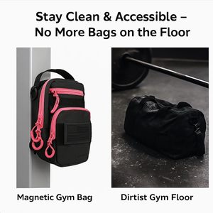 OEM Luxury Neoprene Zipper Magnetic Lightweight Gym Bag Polyester Adjustable Strap Water Bottle <b>Holder</b> Phone Pocket-Fitness - Product Image 5
