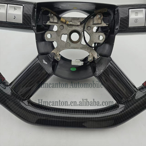 พวงมาลัยหนังแท้แบบเจาะรูคาร์บอนไฟเบอร์สำหรับรถยนต์ Chrysler 300C - Product Image 2