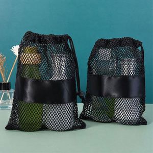 New Durable Polyester Small <b>Net</b> <b>Mesh</b> Draw String Equipment Carry Bag for Adults Pickleball Bag Gifts Pickleball Cinch Pack - Product Image 2