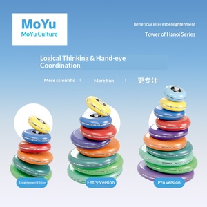 Magic Culture Hanorak Tower Ensemble de blocs éducatifs pour enfants en plastique, âges 0-24 - Product Image 3