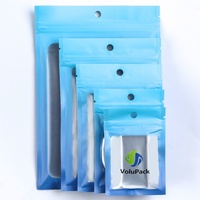 Sacs en Mylar écologiques avec impression de logo personnalisé, pochettes rétractables flexibles de 3,5 g avec fenêtre