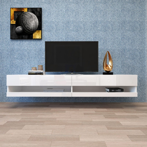 Table élévatrice de télévision flottante moderne et intelligente avec commode Meuble de télévision en <span class=keywords><strong>bois</strong></span> Design <span class=keywords><strong>Cheminée</strong></span> en <span class=keywords><strong>bois</strong></span> Électrique - Product Image 1