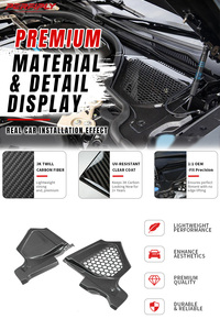 Perfiply 高品质干式碳纤维发动机舱通风格栅适用于 BMW G80 G82 M3 M4 2021+网状设计发动机舱装饰件 - Product Image 3