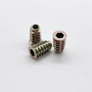 Inserts filetés hexagonaux en alliage de zinc pour quincaillerie de meubles en bois, assortiment M6 M8 M10, prix de gros - Product Image 3