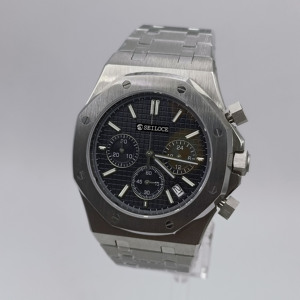 Reloj de Hombre SEILOCE de Acero Inoxidable, Personalizado, con Movimiento de Cuarzo VK63, Cristal de Zafiro, Resistente al Agua 3BAR - Product Image 1