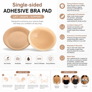 Inserti Adesivi Monofacciali in Spugna Color Nude Rimovibili Push-Up Senza Spalline <span class=keywords><strong>per</strong></span> Reggiseno, Materiale OEM <span class=keywords><strong>per</strong></span> Aumento del <span class=keywords><strong>Seno</strong></span>, <span class=keywords><strong>per</strong></span> Donna - Product Image 1