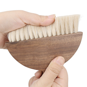 Yingte Wooden Dustpan And Broom Set Horsehair Brush <b>Small</b> Household Cleaning <b>Tool</b> - Product Image 2