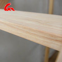 Escalier pliable en bois de chêne durable, longue durée de vie, sûr et stable avec main courante