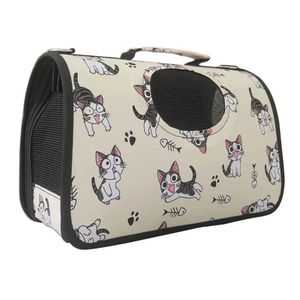 Sac de transport transparent à carreaux pour chat, pliable, pour extérieur, sac à dos portable pour animaux de compagnie, coloré, respirant, bandoulière, 7kg Lys11 - Product Image 2