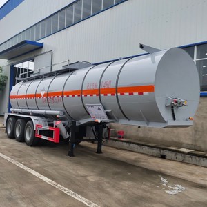 Semi-remorque citerne chimique 30CBM 3 essieux pour le transport de liquides corrosifs (acides, sodas) à vendre - Product Image 2