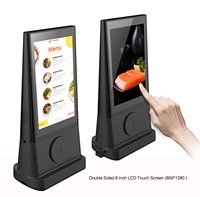 Tablette Android 11 de 8 pouces à double écran tactile pour restaurant, affichage publicitaire de table, kiosque de commande de bureau, signalétique