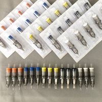 Jarum Cartridge Tato Jarum Makeup Permanen 1-23 RL RS RM M1 F 20 Pcs Alat Artis Pena Motor Listrik Rotary Microblading