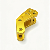 Pièces de moto usinées par CNC, en aluminium billette 6061-T6 anodisé, pour suspension.