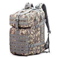 Sac à dos de voyage tactique antivol durable J.SH personnalisé, grande capacité 20-36L, doublure en nylon, unisexe, polyester, fermeture éclair extérieure