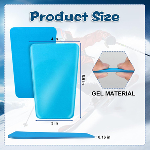 Protections <span class=keywords><strong>de</strong></span> <span class=keywords><strong>ski</strong></span> en gel, protège-tibias réutilisables pour snowboard, à insérer dans les doublures <span class=keywords><strong>de</strong></span> bottes <span class=keywords><strong>de</strong></span> <span class=keywords><strong>ski</strong></span> pour réduire la pression et offrir une protection anti-choc pour les tibias. - Product Image 2