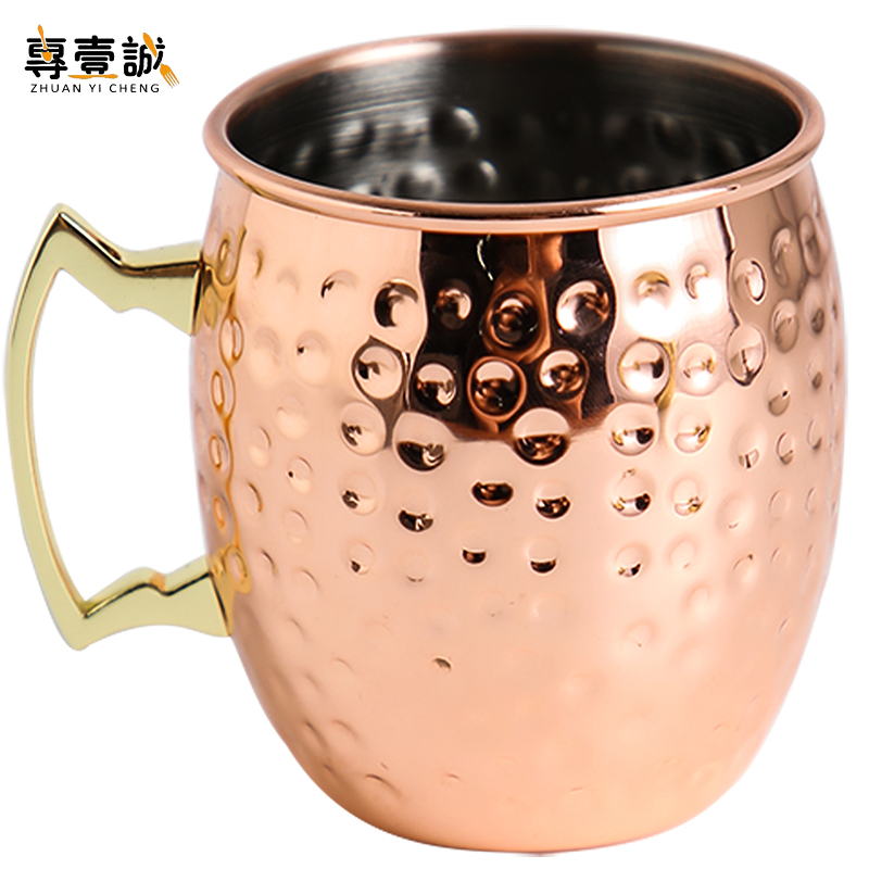 Мюли Москвы МЕДНАЯ КРУЖКА покрытая кубическим наружным покрытием Кружка из нержавеющей стали кружка для пива с гравировкой