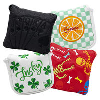 Putter de cuero PU impermeable de alta calidad Golf Club Headcover con logotipo bordado