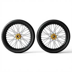 ชุดล้อซุปเปอร์โมโต New Light Bee X ขนาด <span class=keywords><strong>17</strong></span> นิ้ว อลูมิเนียม CNC สีเงิน ขอบล้อ <span class=keywords><strong>1.60</strong></span> 2.15 สำหรับมอเตอร์ไซค์ไฟฟ้าสมรรถนะสูง E-bike - Product Image 1