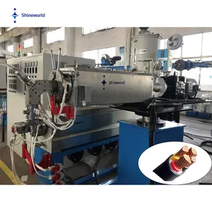 Fully Automatic PVC LDPE NYLON TPU Wire Cable Sheathe Extrusion Production Line, Electricity Wire Extruder Machine