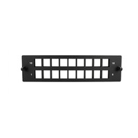 Panneau adaptateur modulaire multimédia personnalisable à 18 ports pour adaptateurs RJ45 SC/LC et coaxiaux