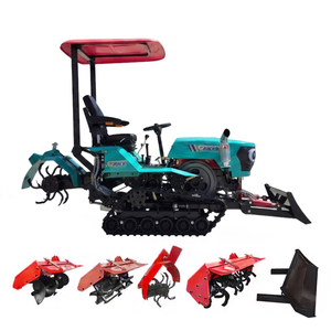 Free Shipping EPA Diesel Engine Rotary Tiller Orchard Crawler Rotary Tiller <b>Cultivator</b> Multifunctional Tractor for sale - Product Image 1