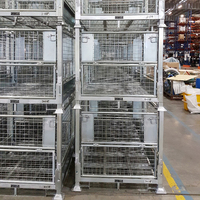 Caisses en acier galvanisé à mailles de fil Q235, personnalisées, multi-usages, pour stockage en usine