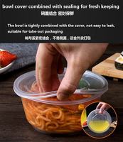 2025 tendance en gros rond stockage des aliments et conteneur empilable jetable en plastique réfrigéré qualité alimentaire Pp Bento Box