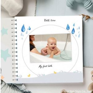 <b>Scrapbook</b> Photo Album Record Decor by Every Event Journal Keepsake Baby Memory Book with Matching Milestone Stickers - Product Image 5